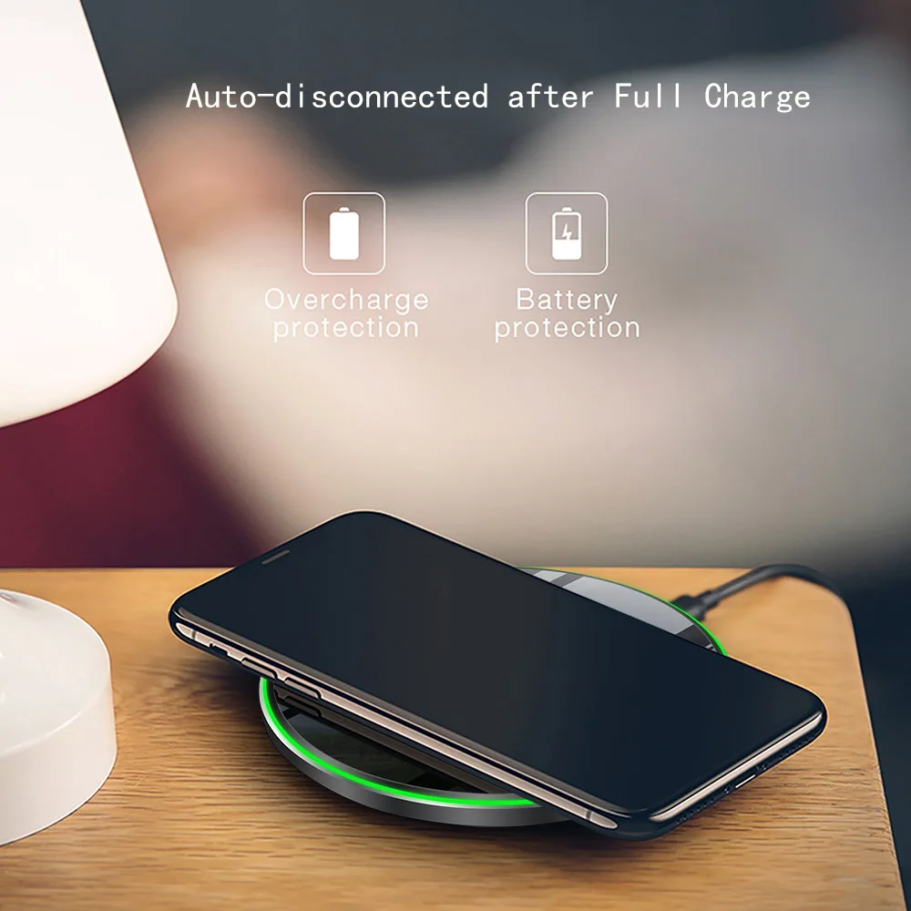 15W Qi Wireless Charger For iPhone 13 12 11 Pro X XS XR Huawei P40 Pro Samsung S10 S20 Induction Fast Wireless Charging Dock Pad