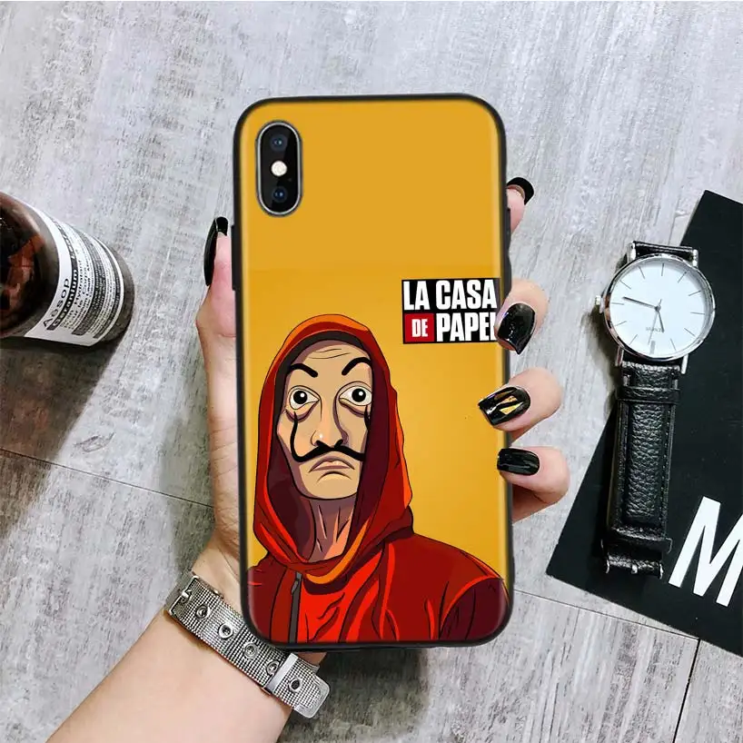 BA154-1 Черный чехол-накладка для телефона tv La Casa de papel для Apple IPhone 11 Pro XS MAX XR 7 8 6 6S Plus X 10 Ten 5 5S SE Coque Shell - Цвет: BA154-1