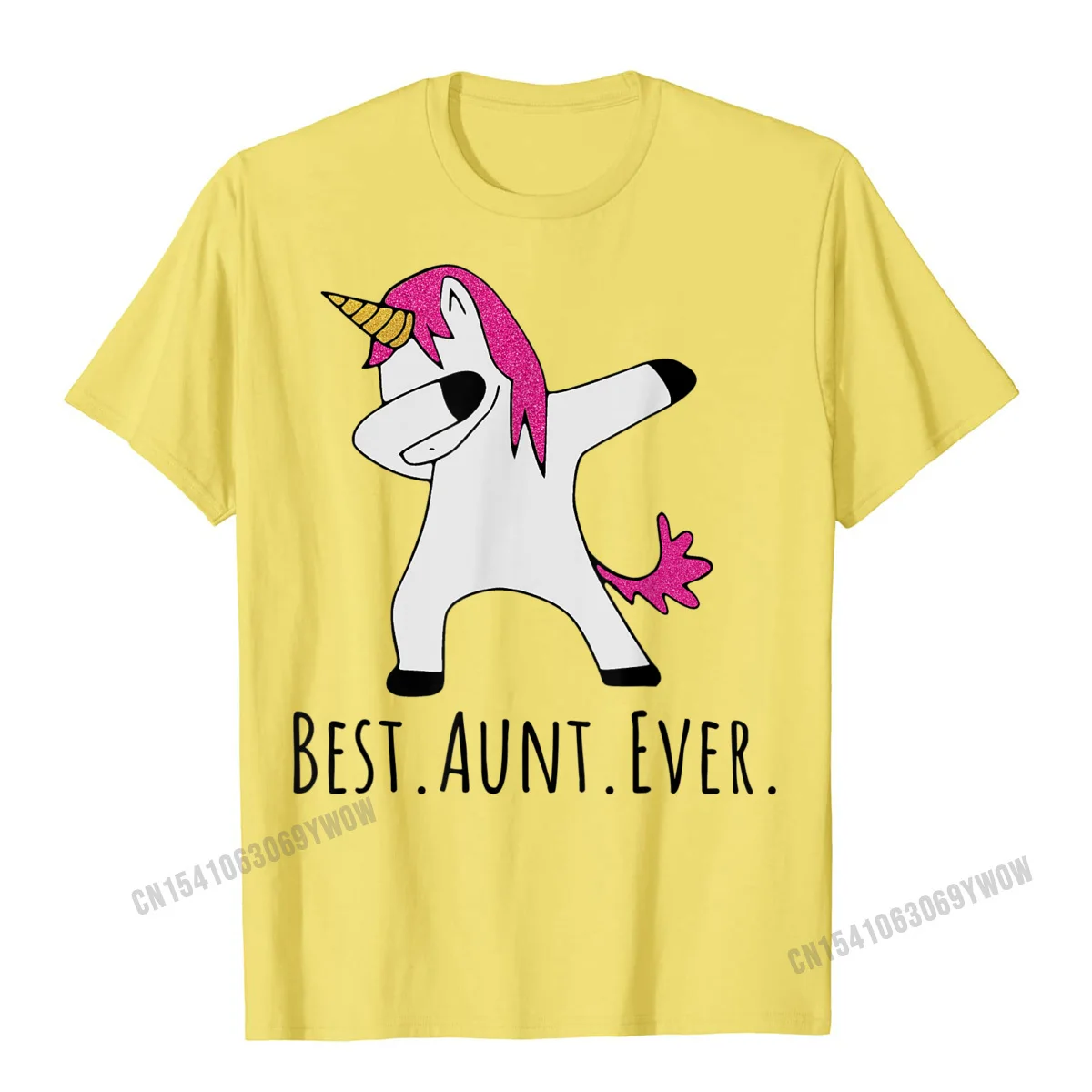 Round Neck Summer Cotton Man T Shirt Printed Short Sleeve Tops & Tees 2021 New Fashion Customized Tee Shirts Top Quality Best Aunt Ever Dabbing Unicorn T-Shirt__784 yellow