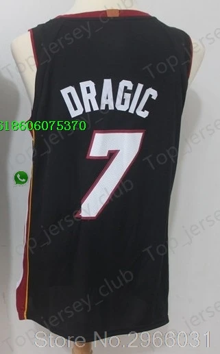 for men A+++ Качественная мужская футболка для взрослых#3 Dwyane Wade 7 Goran Dragic 21 Hassan Whiteside Jersey - Цвет: for men