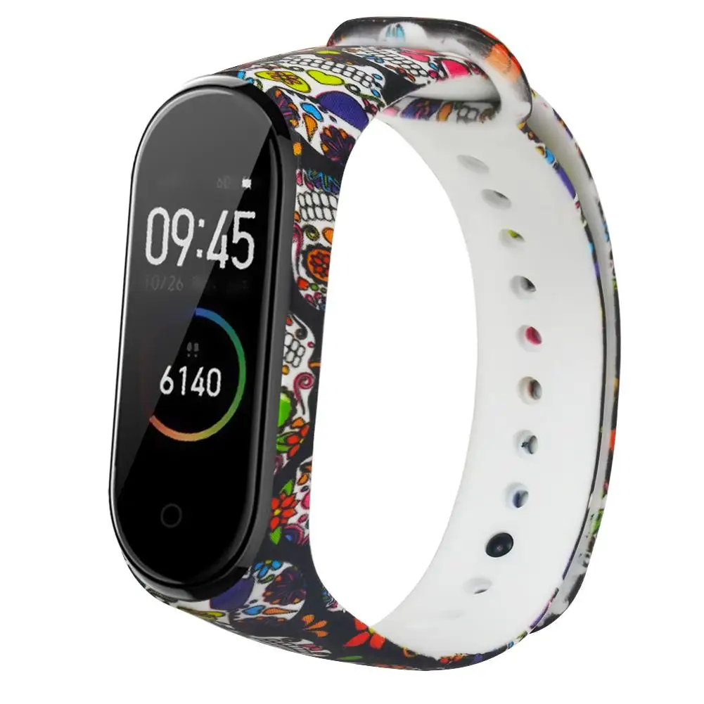 Сменный ремешок для умного браслета Xiaomi Mi Band 4 силиконовый на запястье mi band
