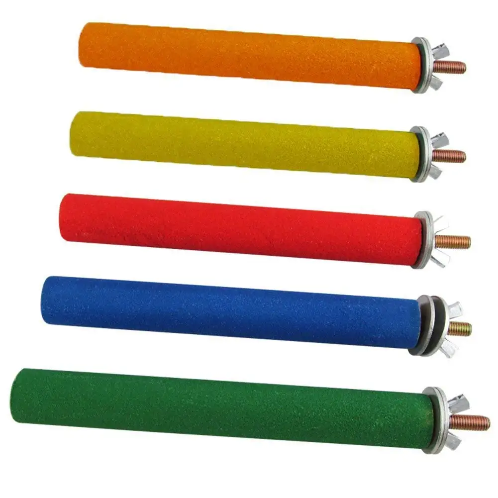 Деревянная окунь птичья клетка подставка лапа шлифовальная игрушка для птиц