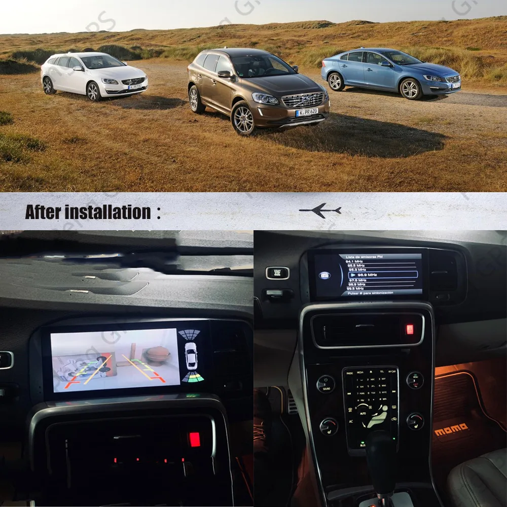 Автомобильный мультимедийный плеер экран 8 дюйма Android 2 + 32 ГБ для Volvo S60 V60 2011 2017