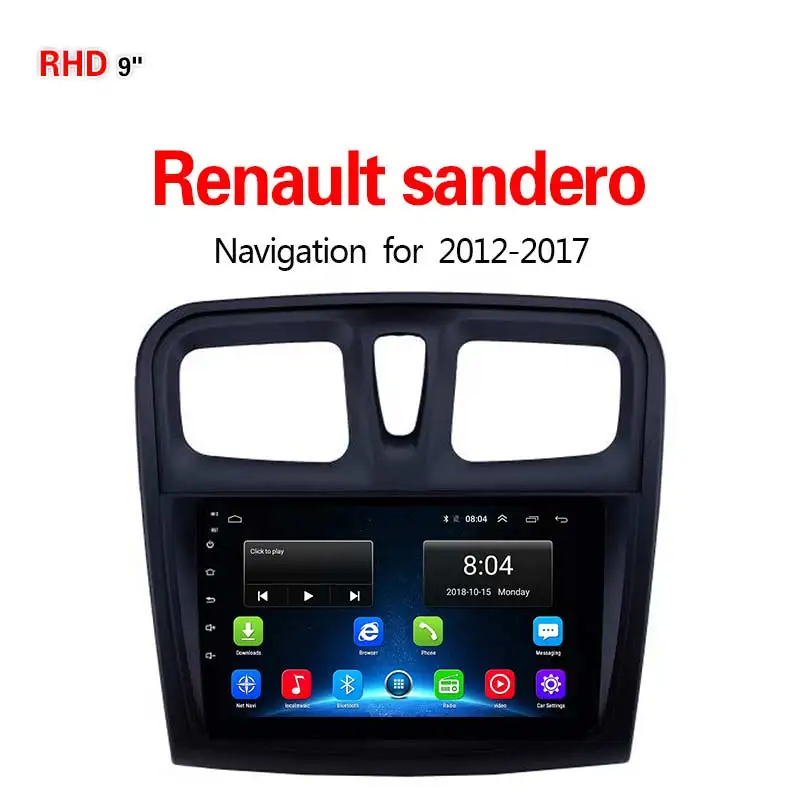 Lionet gps-навигация для автомобиля Renault sandero 2012- 9 дюймов RR1007X - Размер экрана, дюймов: 4G1G16G