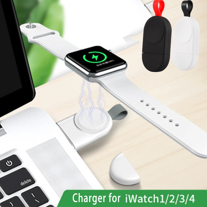 Магнитное Беспроводное зарядное устройство, портативное зарядное устройство для Apple Watch Series2 3 4 для I Watch зарядная док-станция USB зарядное устройство кабель