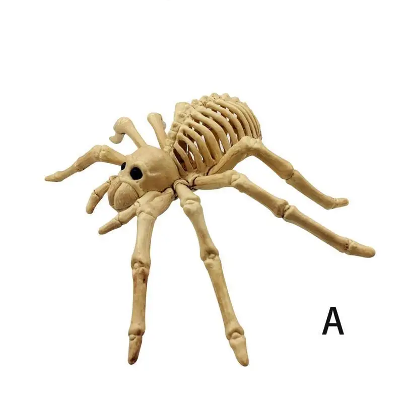 1 шт. Хэллоуин паук/Скорпион кости реквизит украшения 20x13x14 см Животное Скелет Decora Хэллоуин ужас дом вечерние украшения - Цвет: A