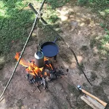 Kuulee открытая кемпинговая вода бутылка и наборы крюков из нержавеющей стали инструмент для выживания дикого поля крюк чашки набор открытый кухонная посуда