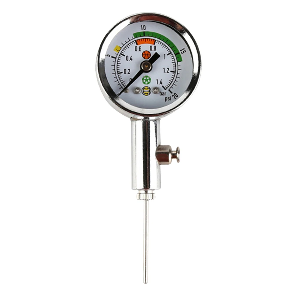 Air Pressure Gauge for Balls PSI/Bar with Builtin Release Valve Air