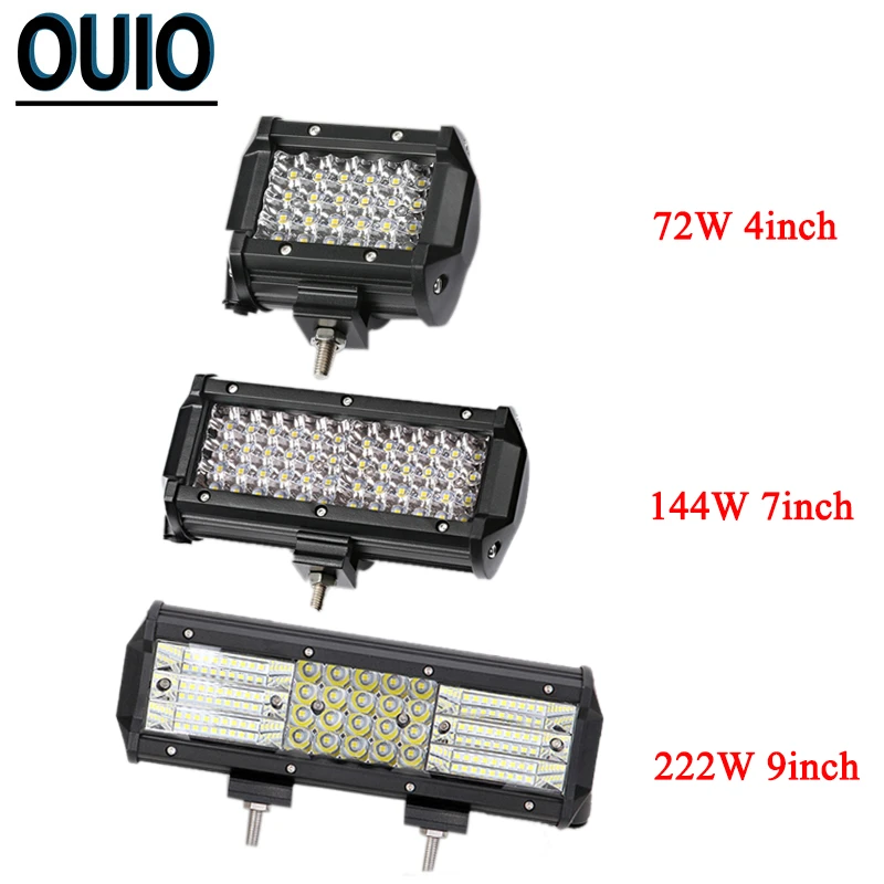 Work Light Bar LED Lamp 12-72W FOR Offroad MOTORCYCLE 4WD SUV ATV TRUCK CAR BOAT