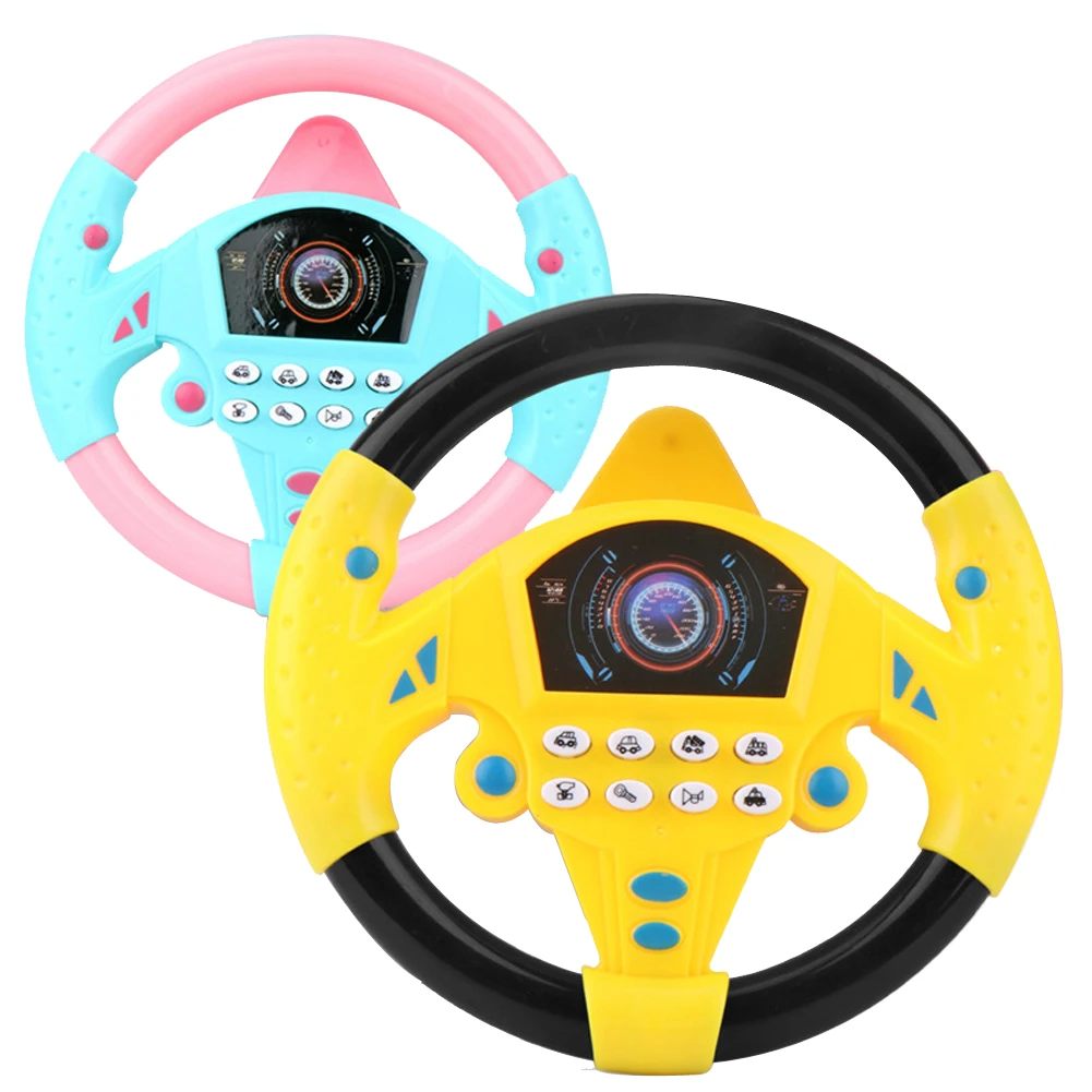 pixar cars diecast Steering Wheel Toys, 1pcs Simulation Copilots Simulated Steering Wheel Toy Educational Toys Children's Life Skills Training Gift racing car toy