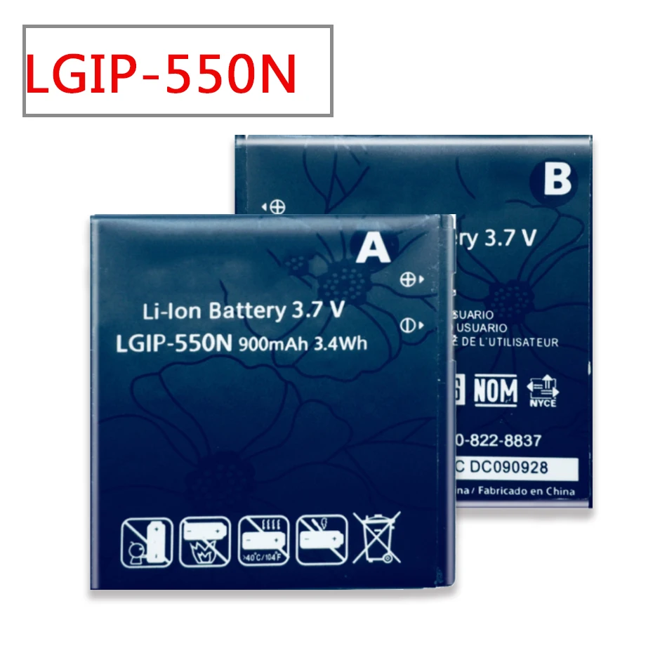 100% новый для LG LGIP-550N Батарея KV700 S310 GD510 GD880 мини высокое качество литий-полимерная