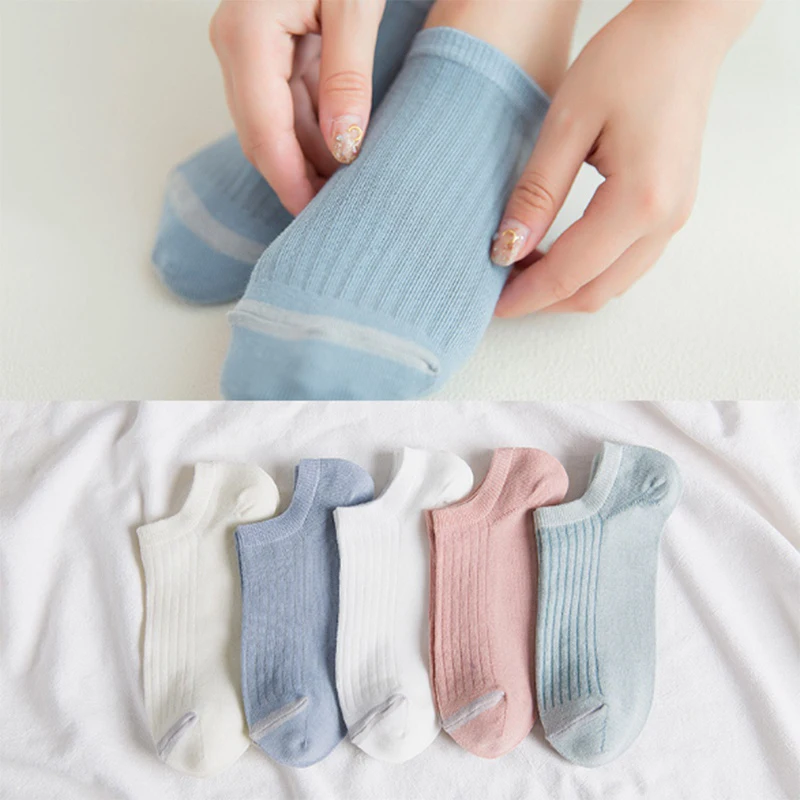 1 пара носков с низким вырезом женские повседневные универсальные классические