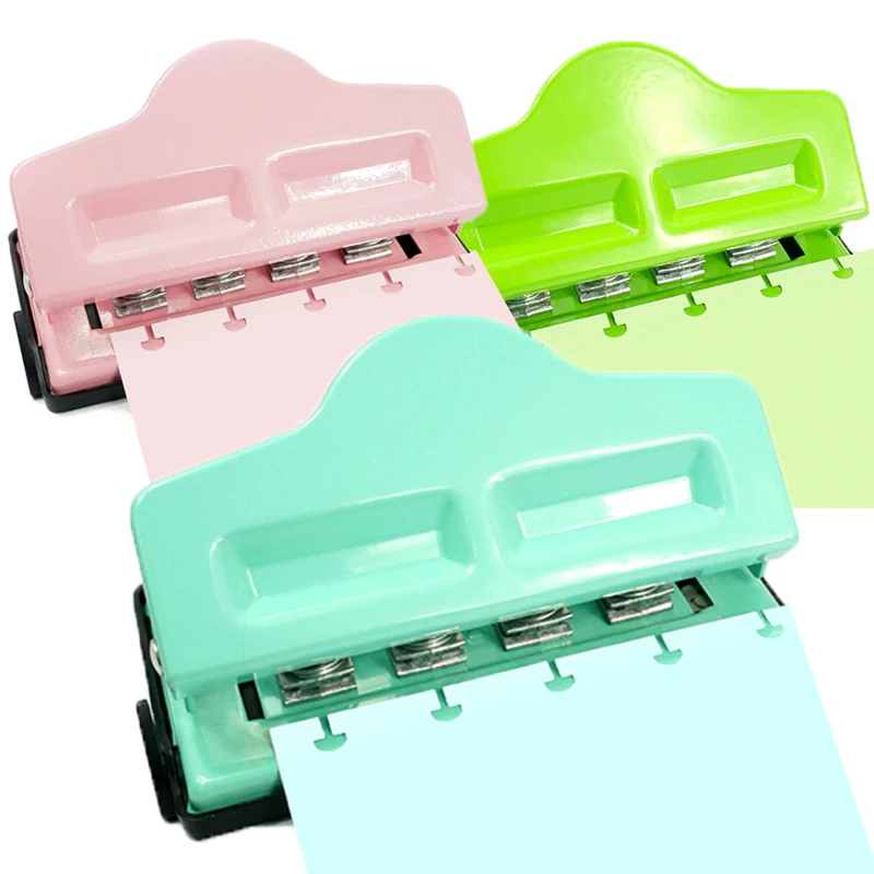 Paper Punch Paper Cutter Hole Punching Tools Mushroom Hole Punch 1 T Holes/4 T Holes Disc Bound Notebook Planner A4A5A6 Scrapbooking