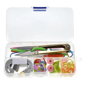 

2020 New DIY Knitting Tools Kit Crochet Scissors Stitch Weave Accessories Supplies Case JHP-Best