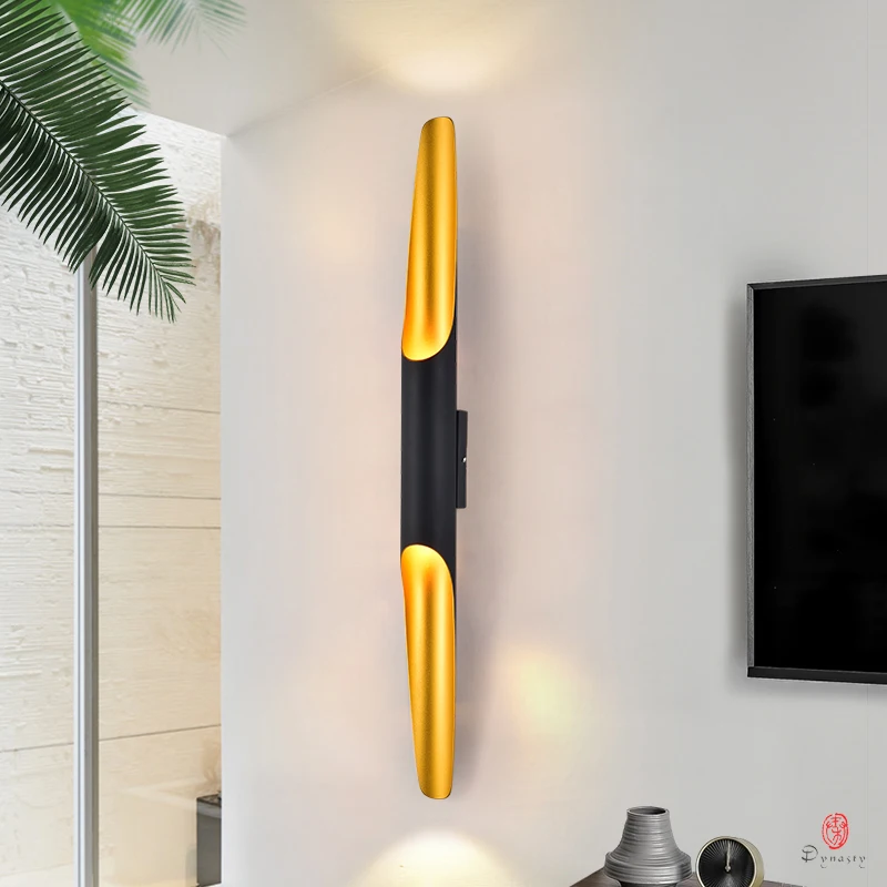 Billig Empfindliche Lichter Moderne Loft LED Wand Lampe Designer Aluminium Dekorative Beleuchtung Leuchte Schwarz   Gold Hause Schlafzimmer Beleuchtung