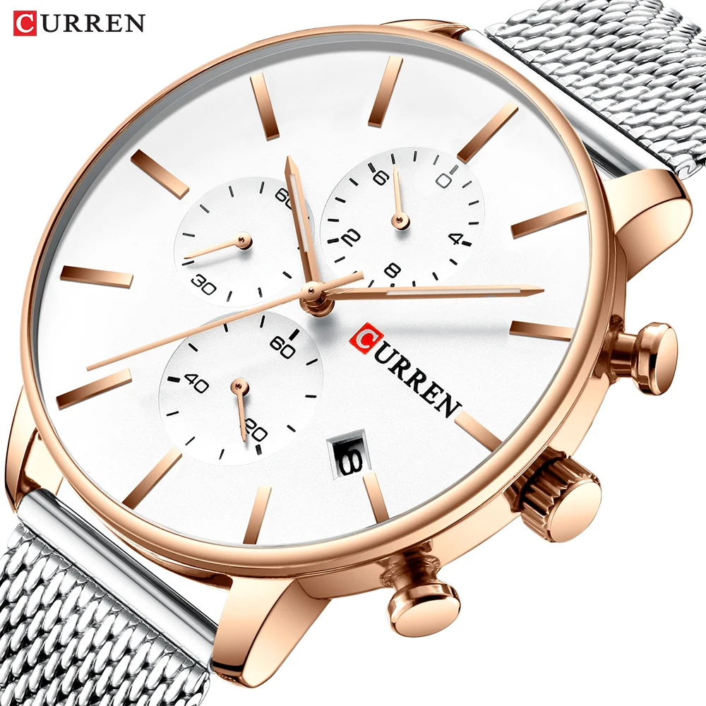 

CURREN Men Watch Top Brand Luxury Fashion Quartz Men's Watches Steel Waterproof Sports Wrist Watch Male clock Relogio Masculino