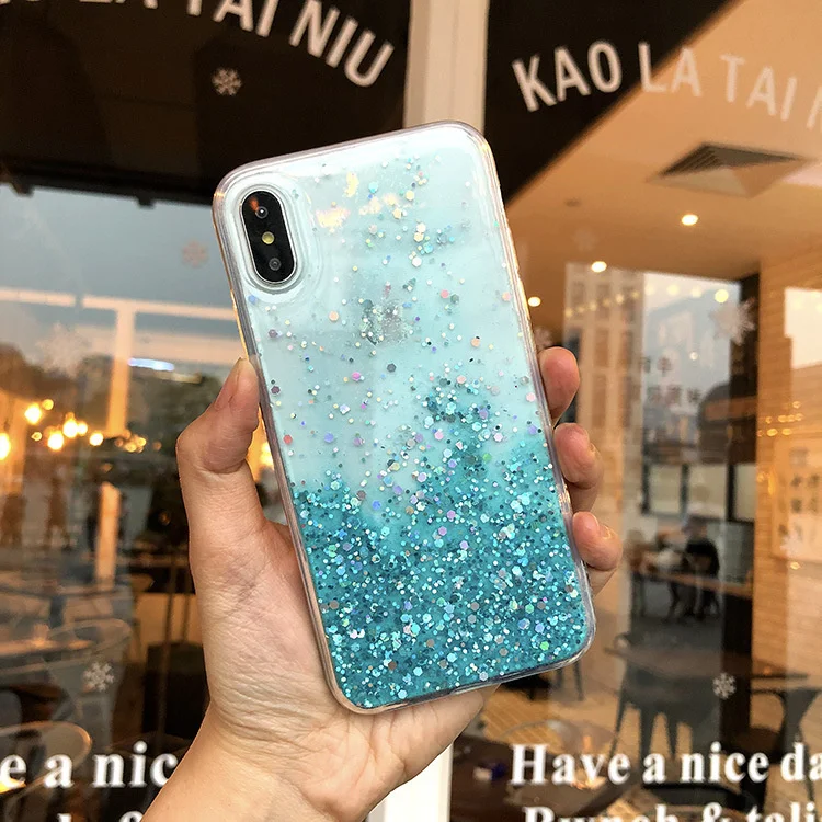 2019 Glitter Luxury Case For Iphone XR Case Iphone 7 6 6s 8 Plus Cases Soft TPU Transparent Cover For Iphone X XS Mas Case