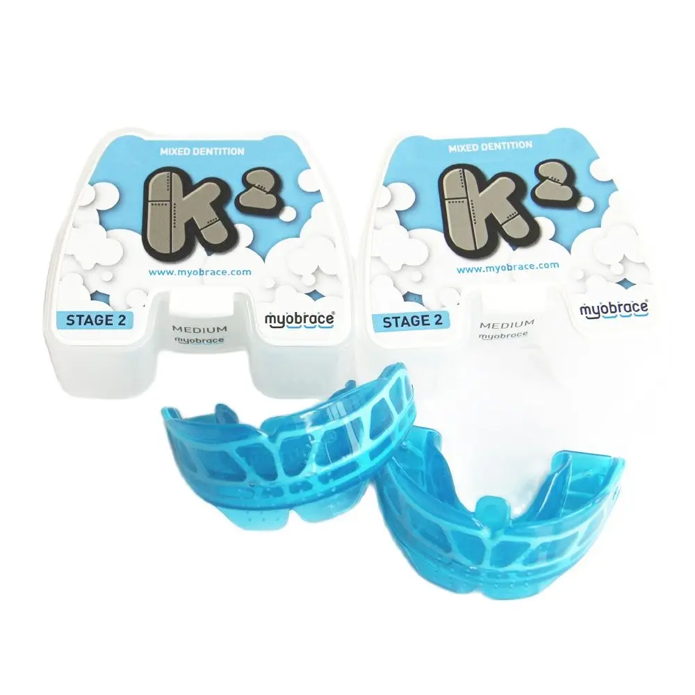 Myobrace Teeth Trainer Appliance K2 Blue/Myobrace Teeth Trainer K2/Dental Ortodontico Teeth Trainer K2 Blue