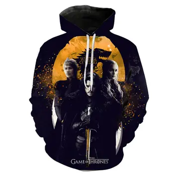 

2020 New Movie Game of thrones Hoodie Men Women Children 3D Sweatshirts Hoodies Casual Boy/Girl Streetwear Cool Pullover Hoodies