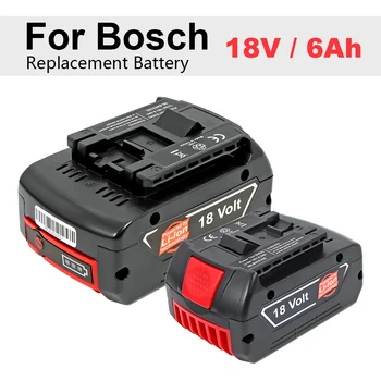 

18V 6000mah BAT610G Rechargeable Li-ion Battery For Bosch 18v Battery Backup 6.0A Portable Replacement BAT609 Indicator light