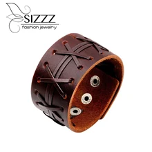 24,2 см длинные продажи модная версия трендов черный/коричневый цвет модный браслет и браслеты для женщин/мужчин