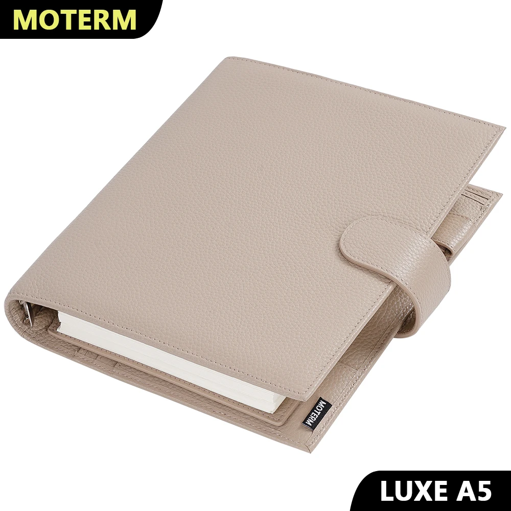 Moterm Luxe A5 Rings Planner With 30 Mm Silver Rings Binder Agenda Organizer Diary Journal