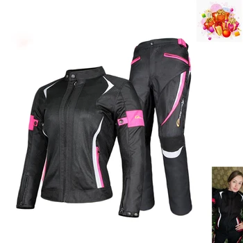

Women Motorcycle Jacket Breathable Mesh Touring Motorbike Riding Tops Motorbike Clothing Protective Gear FOR ymaha honda suzuzki