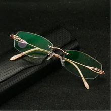 Женские деловые очки из чистого титана с бриллиантами