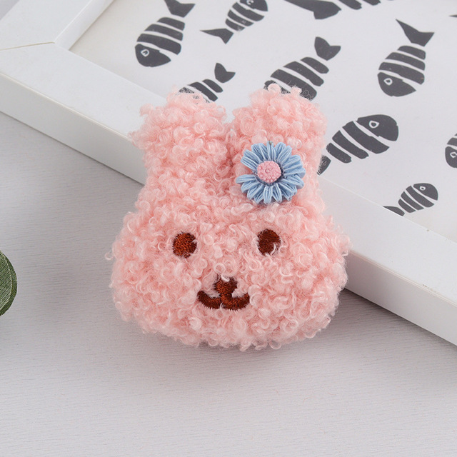 Cartoon Plush Bear Brooch For Girl Clothes Badge Pins Backpacks Pendant Decoration Accessories