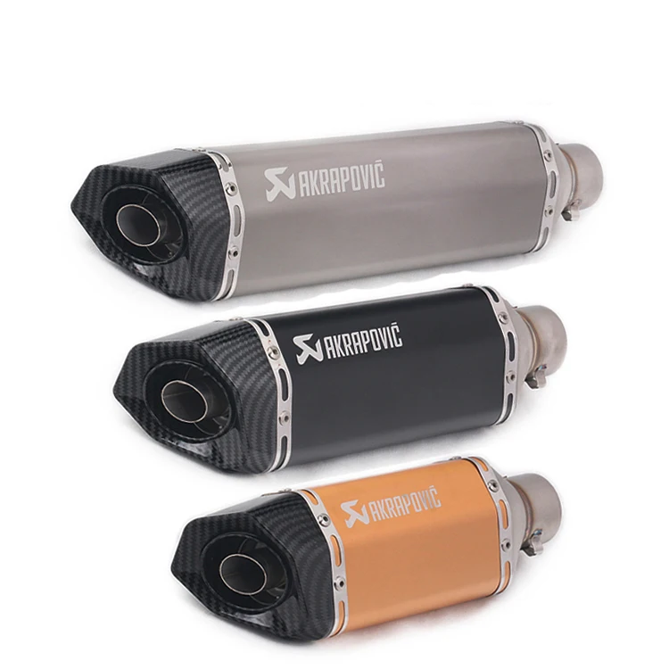 

Universal Motorcycle scooter WISP 100 350 ZX6R Huanglong 600 storm small monster modified exhaust pipe
