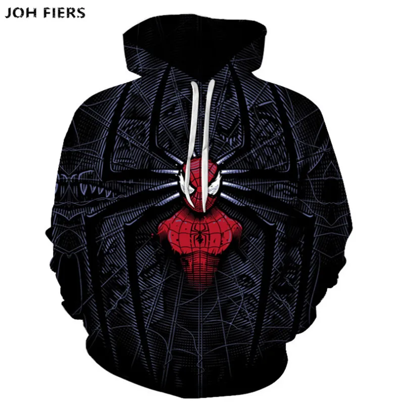 

Spider-Man Printed Hoodies Men 3d Hoodies Brand Sweatshirts Boy Quality Pullover Fashion Tracksuits Anime Streetwear Out Coat