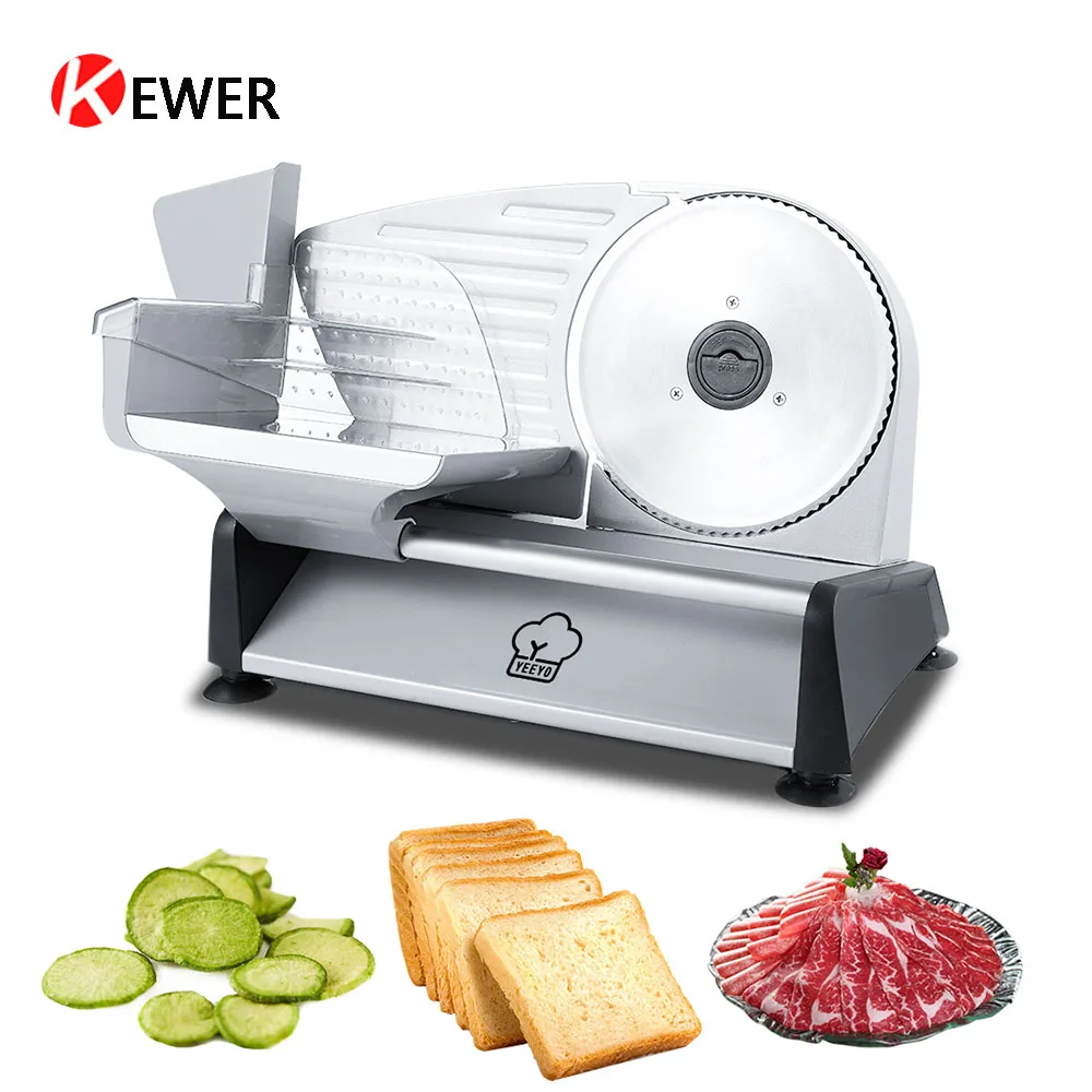 US $131.00 Home Electric Slicer Multifunction Electric Meat Planer SemiAutomatic Kitchen Meat Slicer Fruit And Vegetable Slicer 110v220v