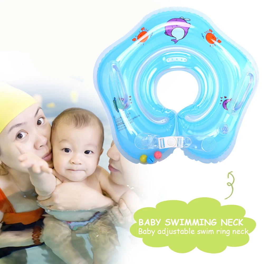 

Baby Neck Float Swimming Pool Accessories Safety Infant Baby Summer Inflatable Swimming Ring For Newborn Baby