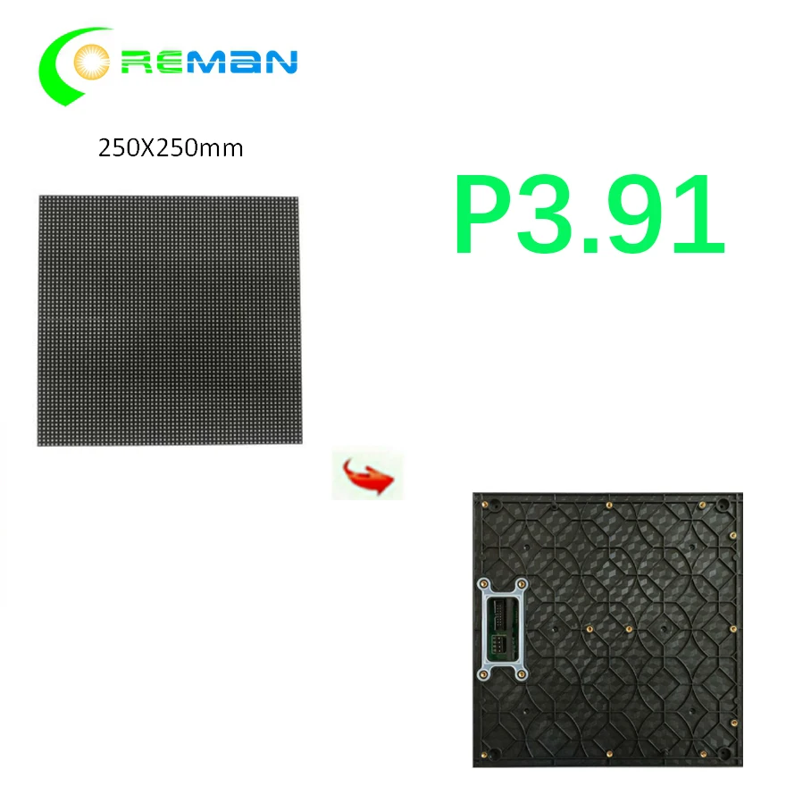 250*250 мм 64*64 пикселей 1/16 сканирования 3in1 RGB P4.81 P3.91 прокатный дисплей для наружной рекламы полноцветный светодиодный Дисплей модуль