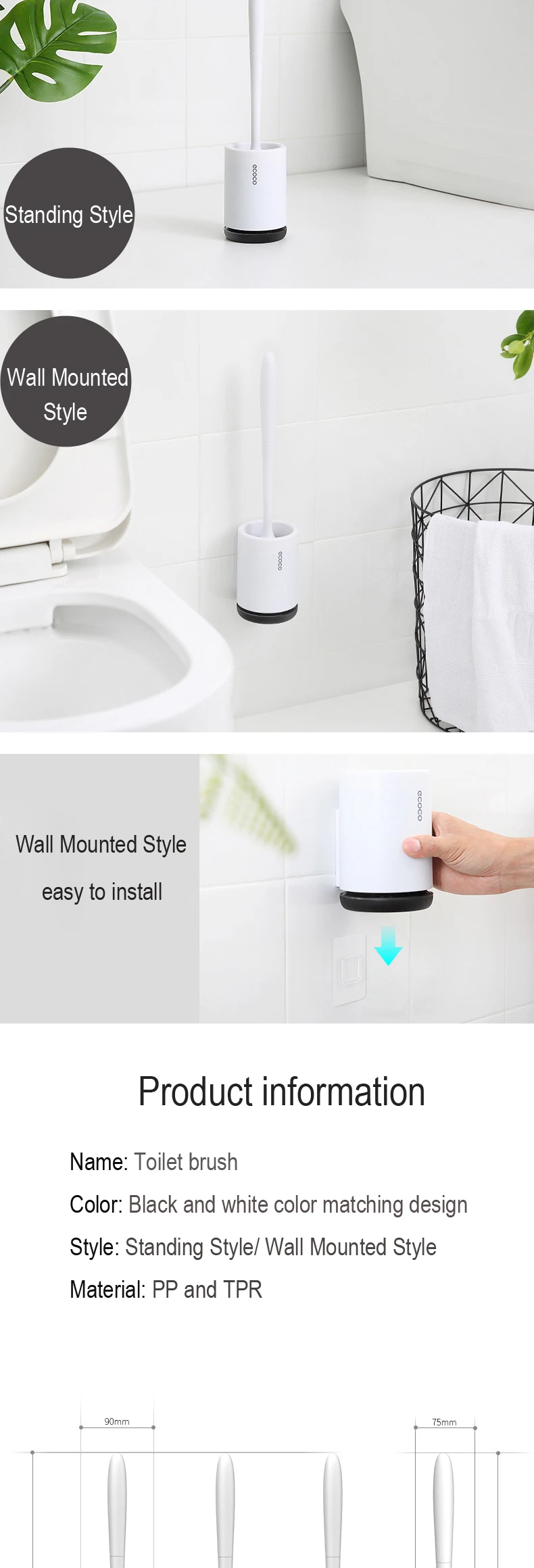 Силиконовый держатель для туалетной щетки TPR, держатель для туалетной щетки, набор аксессуаров для ванной комнаты, чистящие инструменты, держатель с силиконовой щеткой