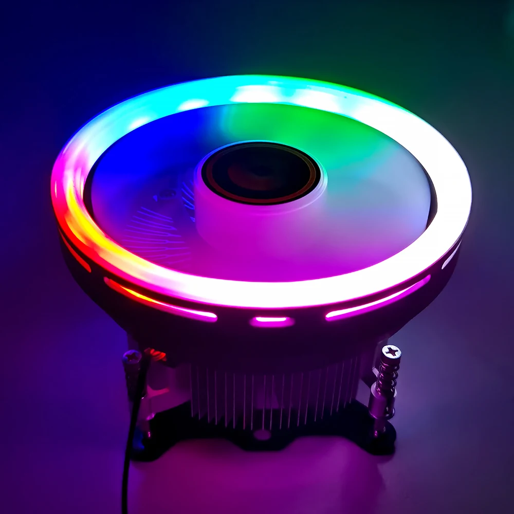 Кулер ЦП 115X RGB 120 мм i3/i5/i7 для Intel LGA 1156/1150/1151/1155 3 контакта|Кулеры/вентиляторы/системы