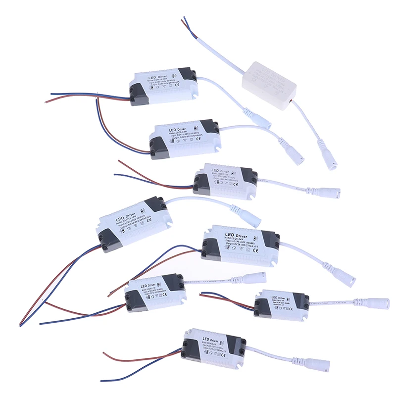 3W-36W Plastic Shell Constant Current 300mA LED Lamp Driver Power Supply Adapter 165-265V