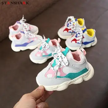 

Autumn Baby Girl Boy Toddler Shoes Infant Casual Running Shoes Soft Bottom Comfortable Stitching Patch Color Children Sneaker
