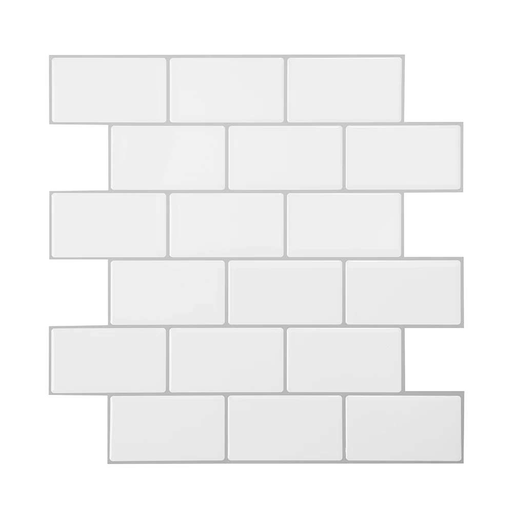 Cocotik 1" x 12" анти-плесень декоративная мозаика кожура и палка 3d стены щитка плитка для кухни-упаковка из 4