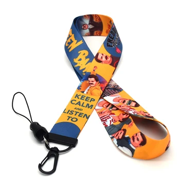 

30pcs/lot Freddie Mercury Lanyards Creative Mobile Phone Hang Rope for Key Strap USB Badge Holder DIY Customized Neck Strap D154