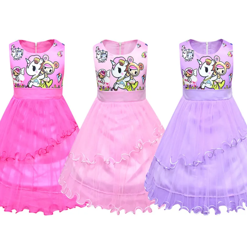 

Unicorn Dress Christmas Birthday Party Kids Dresses For Girls Princess Dress Children Costume Children's Party Dress
