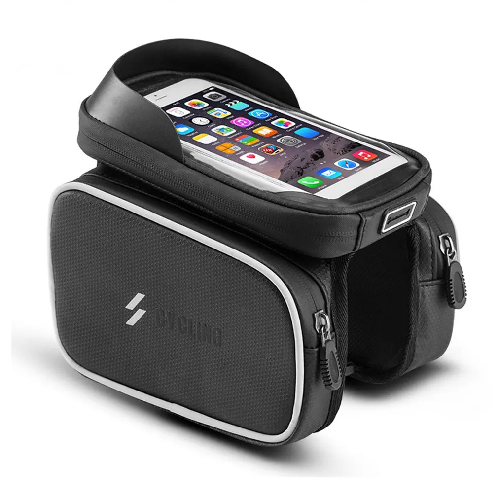 Bicycle bag front beam tube bag touch screen mountain bike riding equipment accessories wilderness use