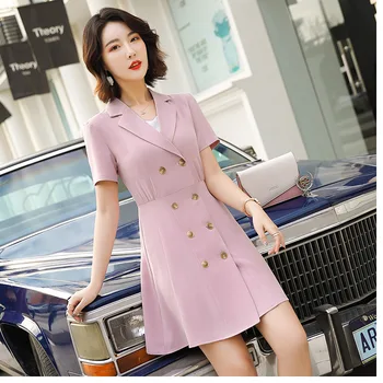 

Dress Goddess Fan Temperament Little Man Slim Fit Foreign Style Double Row Buckle Occupation Skirt Xxn20802