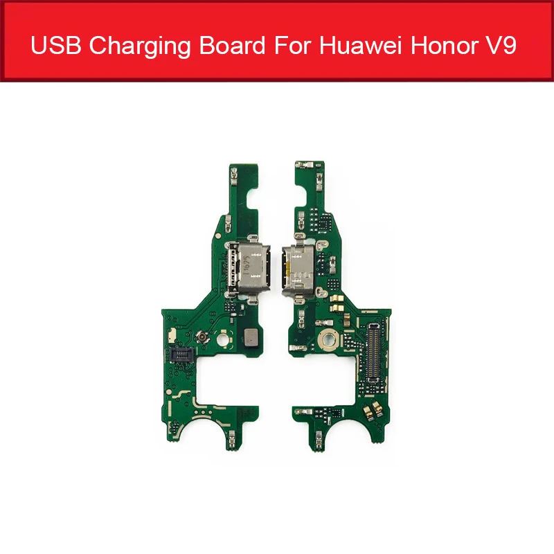 Зарядное устройство USB Jack Плата для Huawei Honor 8 Lite Pro 9 9i 10 20 20i Play V8 V9 V10 V20 зарядный порт Соединительная плата замена - Цвет: For honor V9