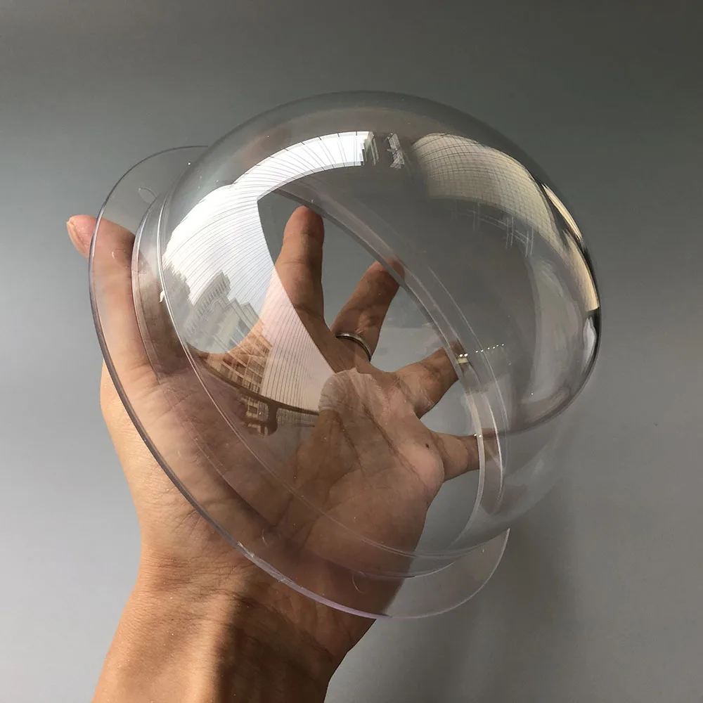 180x93.4mm 7inch Polycarbonate Indoor Outdoor Dome Cover Clear Vandal-proof Waterproof CCTV Security Surveillance Camera Housing