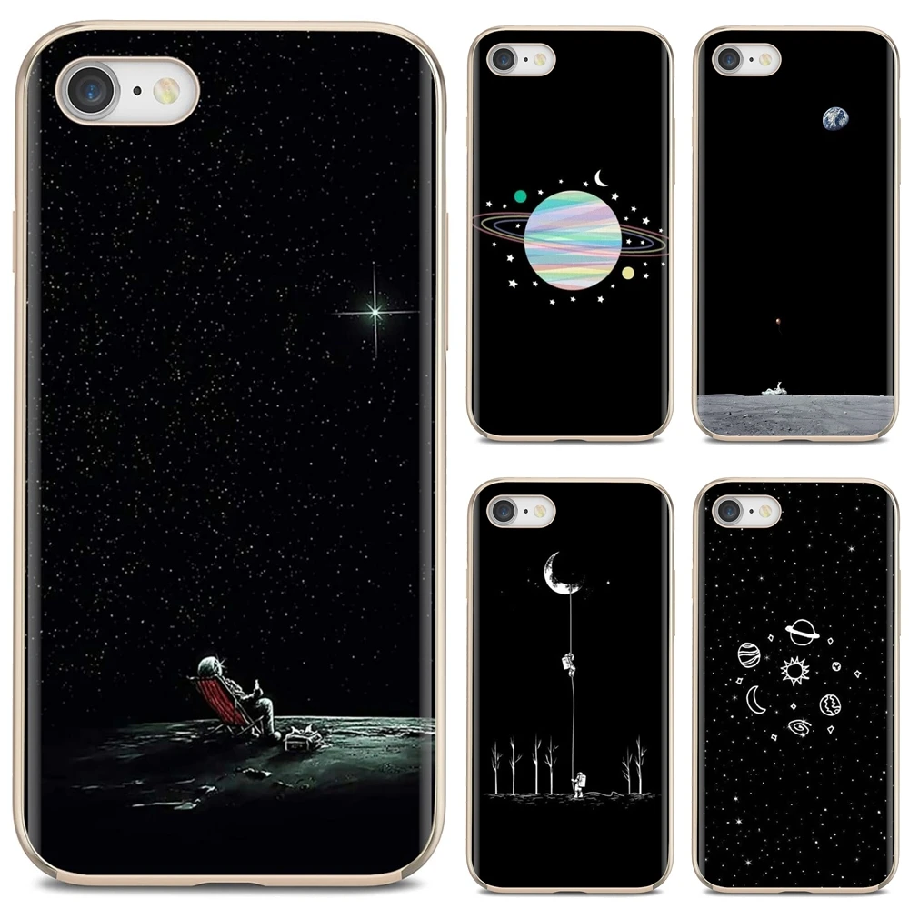 Мягкий чехол для телефона Samsung Galaxy Note 3 4 5 8 9 S3 S4 S5 Mini S6 S7 Edge S8 S9 S10 Plus Space Moon Astronaut |