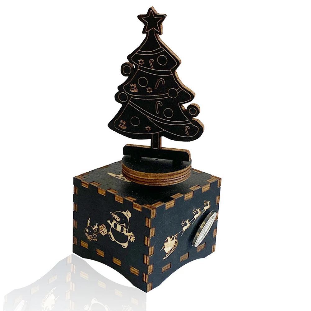 Wooden Music Box nightmare Before Halloween Children's Toys Home Decoration Holiday Gifts For Husband Wife Daughter Son | Дом и сад