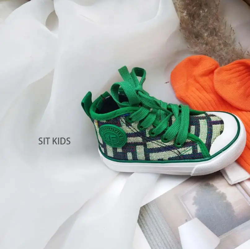 Children's 3 colour cotton sneakers kids stylish casual shoes