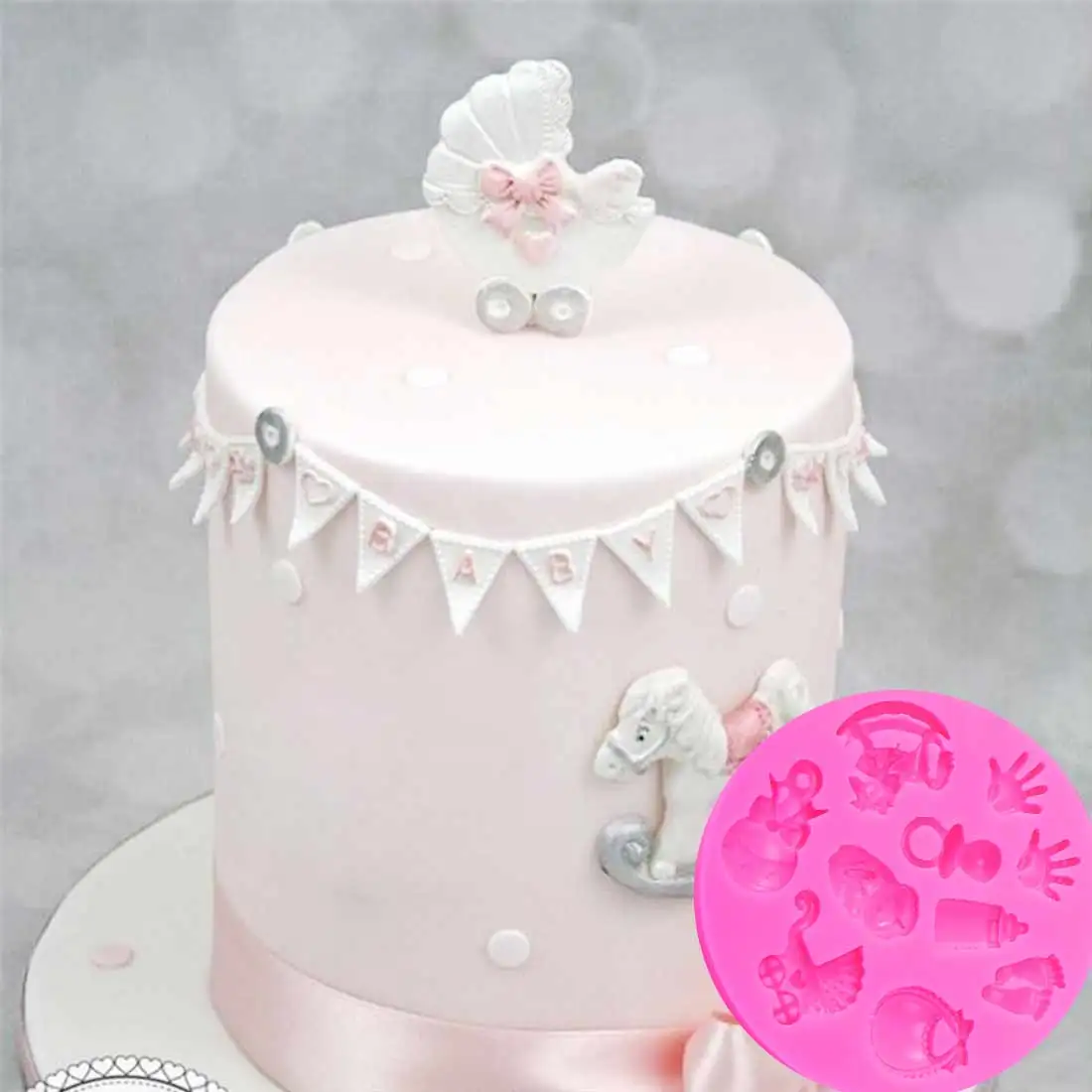 3D сон детский душ силиконовые формы DIY печенье Fondant Fimo шоколад из силиконовой формы ручной работы мыло Плесень украшения торта инструменты