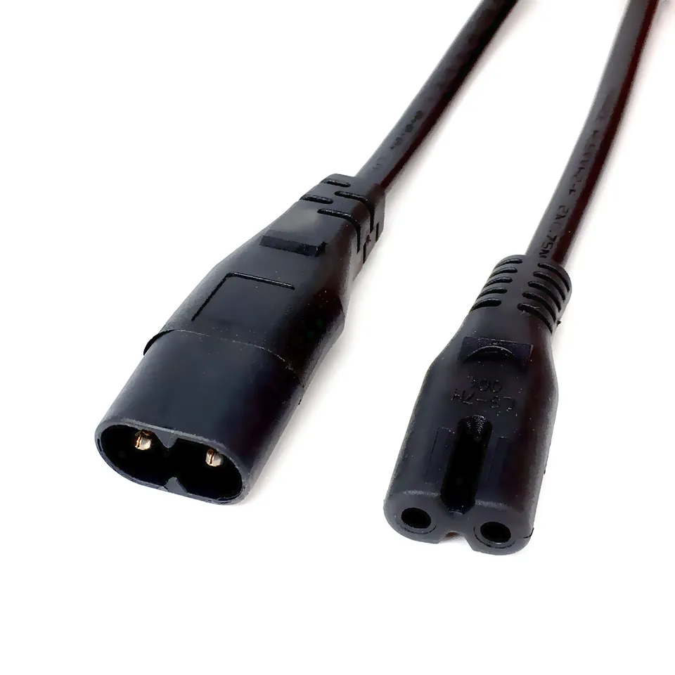 IEC 320 IEC320 iec C7 a C8 Adattatore di alimentazione CA ad